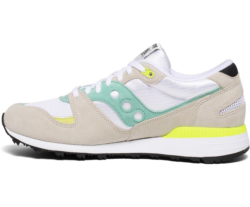 Saucony Azura Premium Koža Muške Cipele Bež Plave Žute | XVTIQJ5K