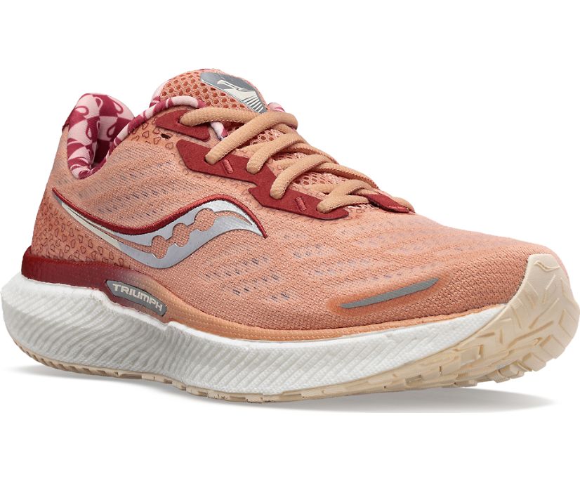 Saucony Bottomless Love Triumph 19 Ženske Running Patike Koraljne | GVUOAYOR