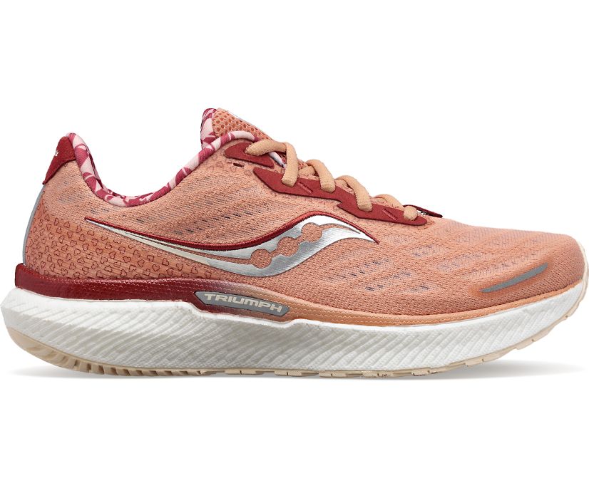 Saucony Bottomless Love Triumph 19 Ženske Running Patike Koraljne | GVUOAYOR