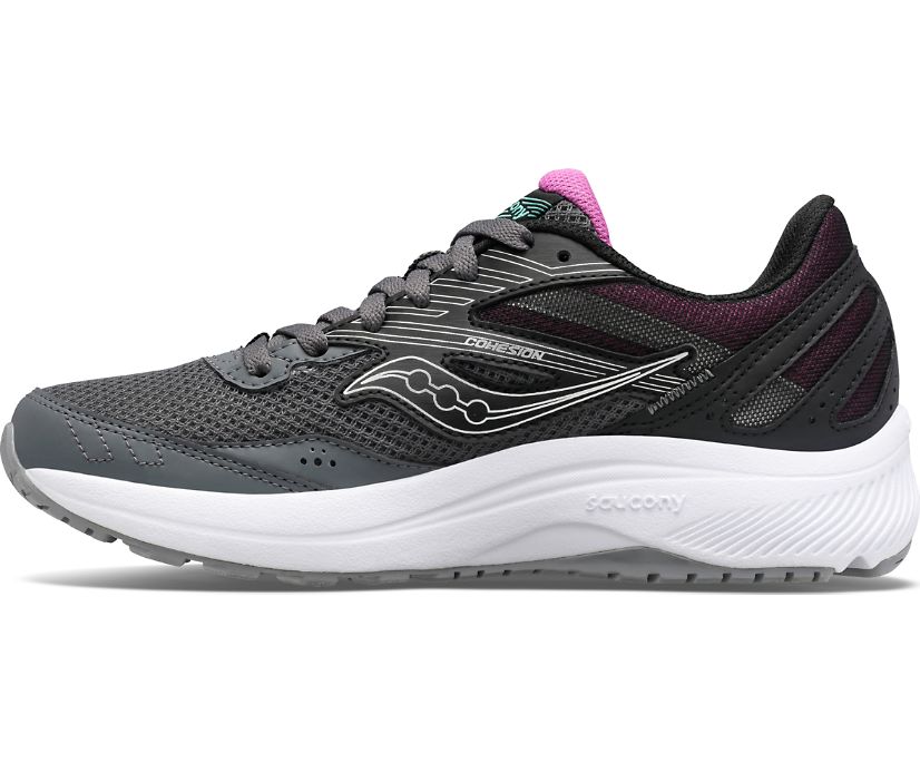 Saucony Cohesion 15 Ženske Running Patike Tamno Sive Ljubičaste | HKO796PT