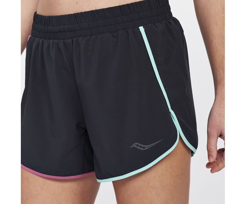 Saucony Dash 4' Short Ženske Hlače Crne | QCQ01JGN