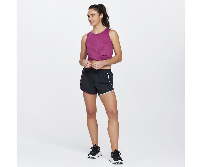 Saucony Dash Crop Top Ženske Tops Roze | 6QAMD3EV