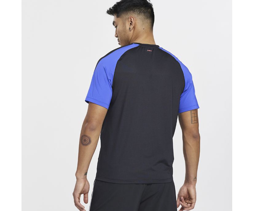 Saucony Dash Short Sleeve Muške Tops Crne | 2311MVQ3