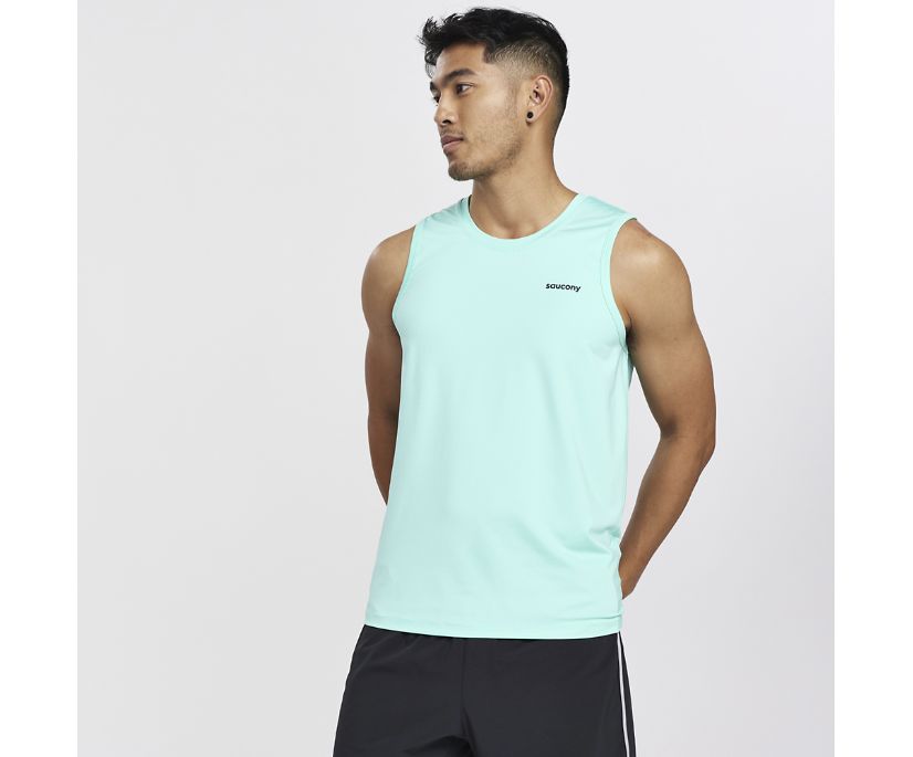 Saucony Dash Tank Muške Tops Menta | O4IB5HFQ