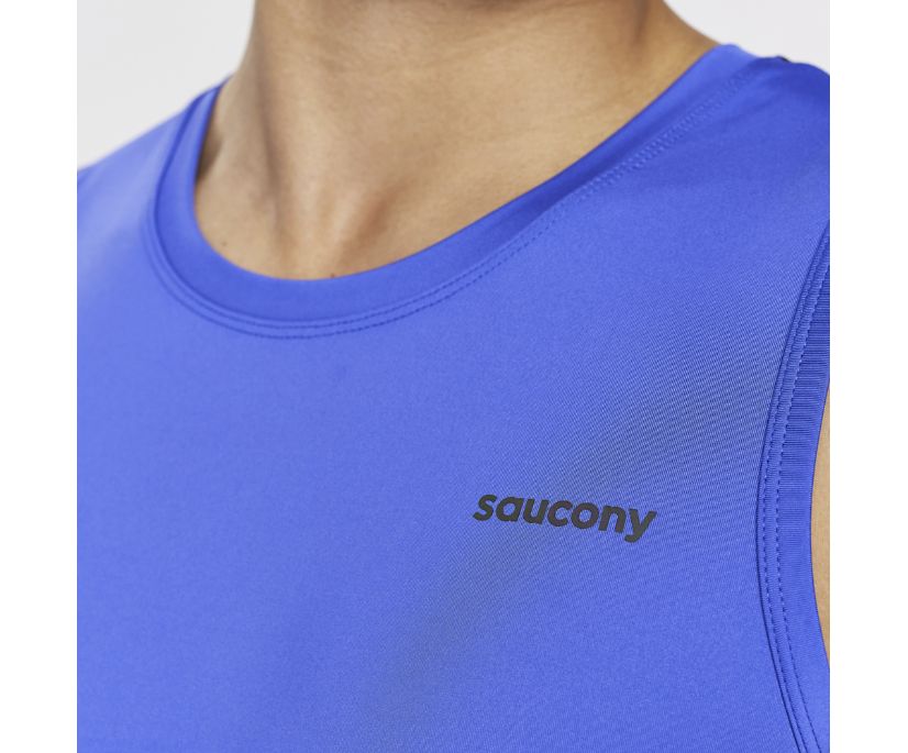 Saucony Dash Tank Muške Tops Plave | BV6WHRNC