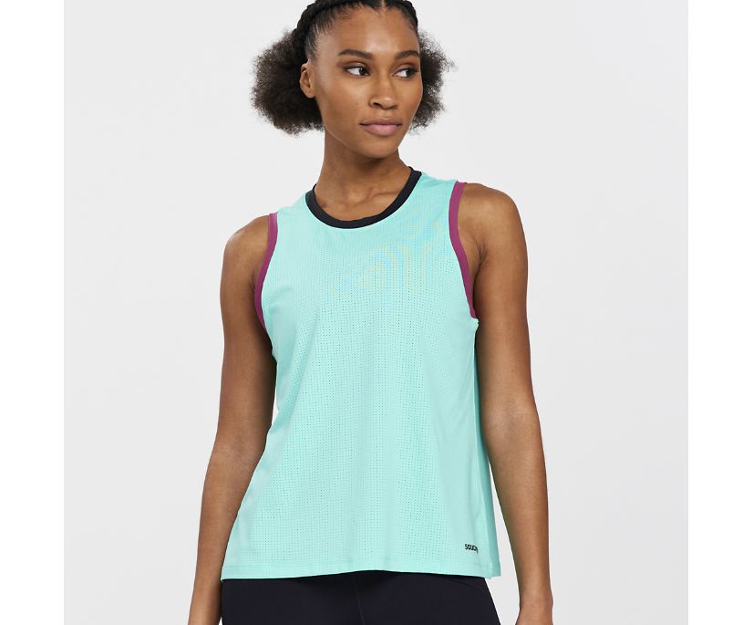 Saucony Dash Tank Ženske Tops Menta | 83R6U37Q