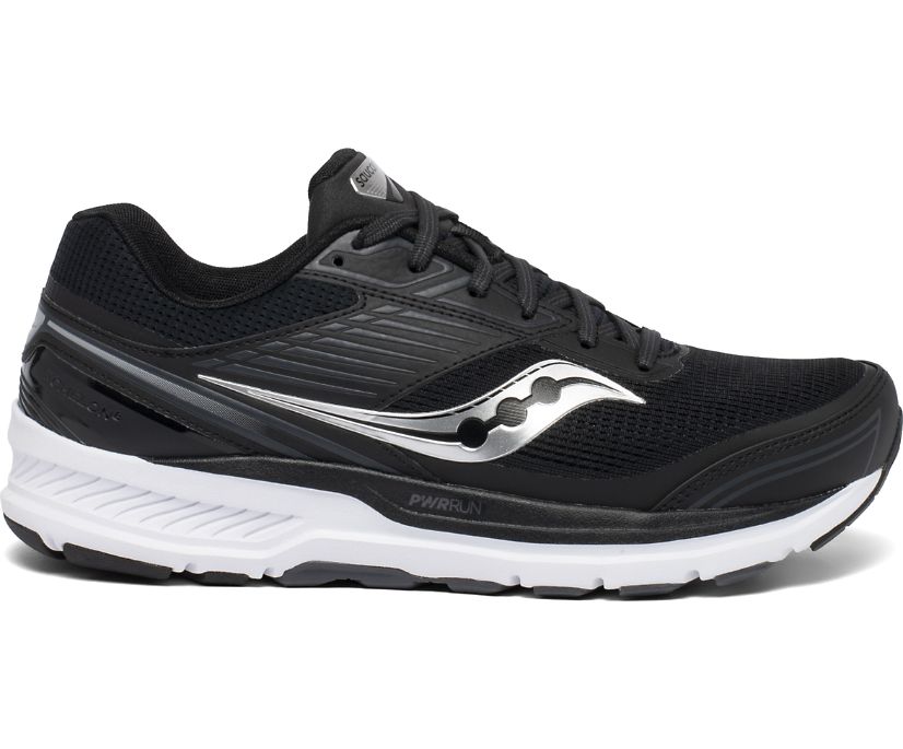 Saucony Echelon 8 Extra Wide Muške Running Patike Crne Bijele | Q9KOLD5W