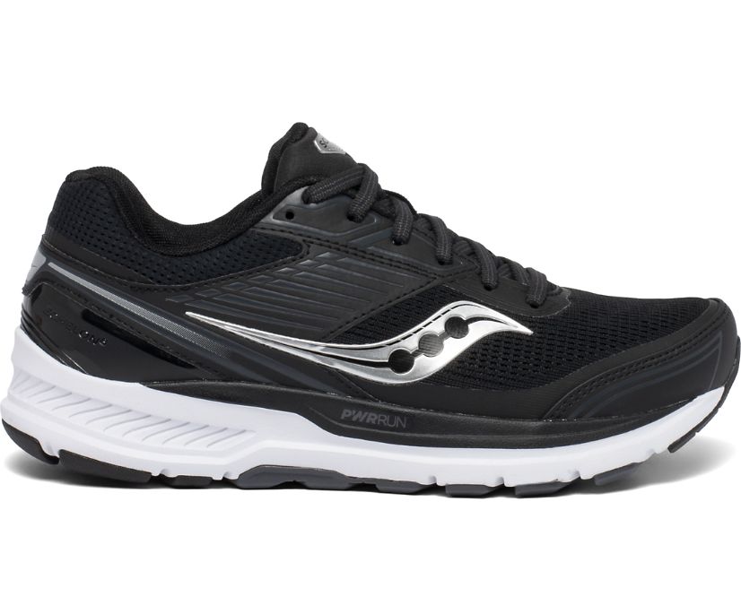 Saucony Echelon 8 Wide Ženske Cipele Crne Bijele | 9OY73S8H