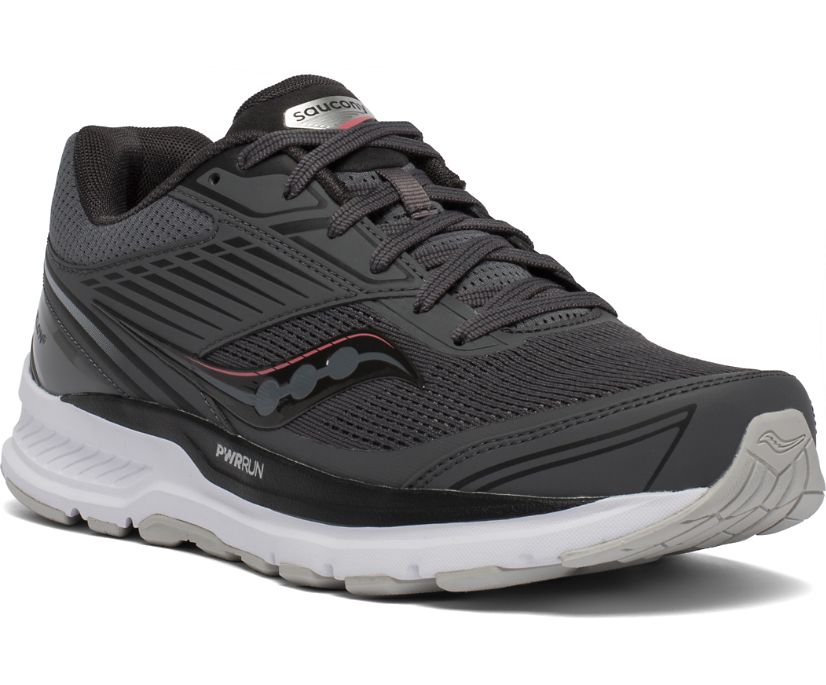 Saucony Echelon 8 Wide Ženske Running Patike Tamno Sive Crvene | APVOR0SK