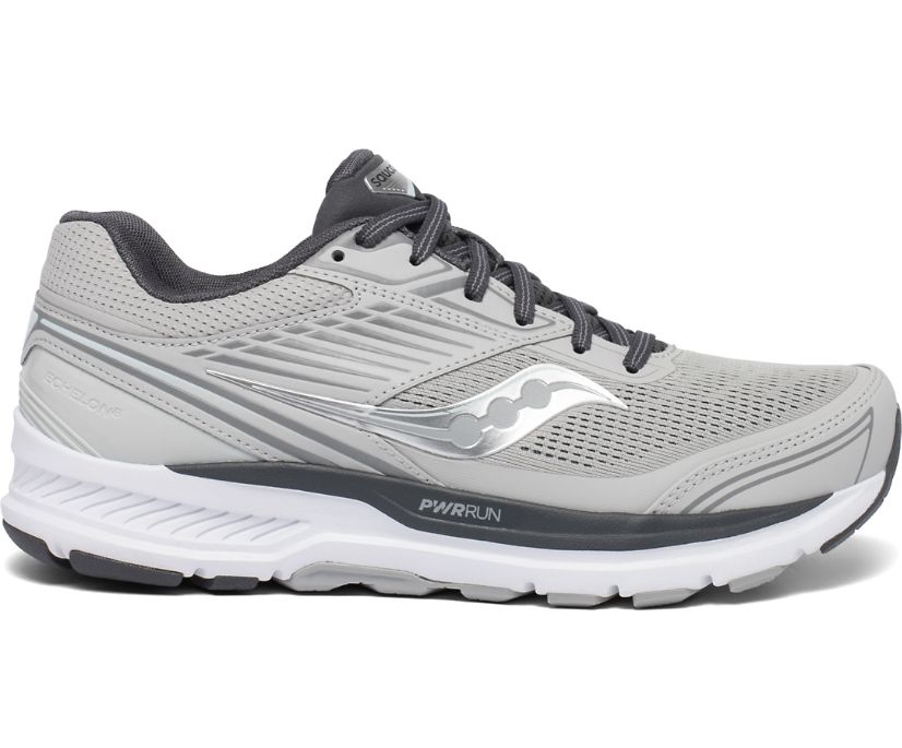 Saucony Echelon 8 Wide Ženske Running Patike Sive Tamno Sive | EGBC06BI