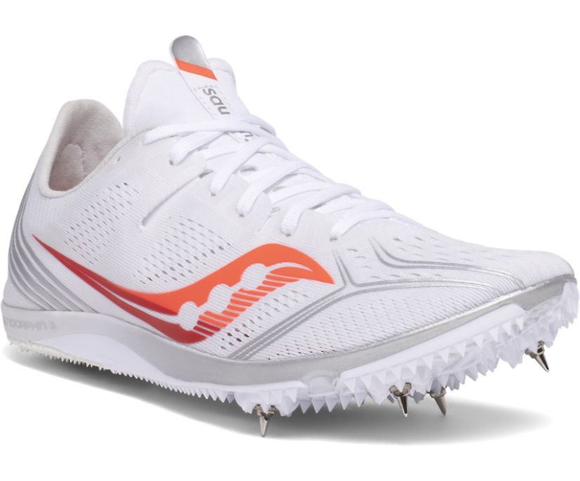 Saucony Endorphin 3 Ženske Running Patike Bijele Koraljne | 3LQAXR9C