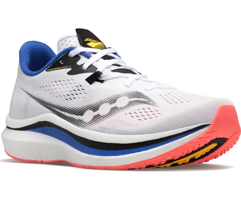 Saucony Endorphin Pro 2 Muške Running Patike Bijele Narančaste | 2TGF388N