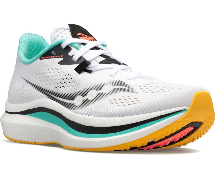 Saucony Endorphin Pro 2 Ženske Running Patike Bijele Narančaste | 7GBY48MV