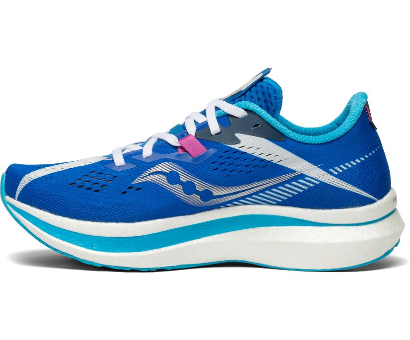 Saucony Endorphin Pro 2 Ženske Running Patike Kraljevska Plava Bijele | 9UXB8PCJ