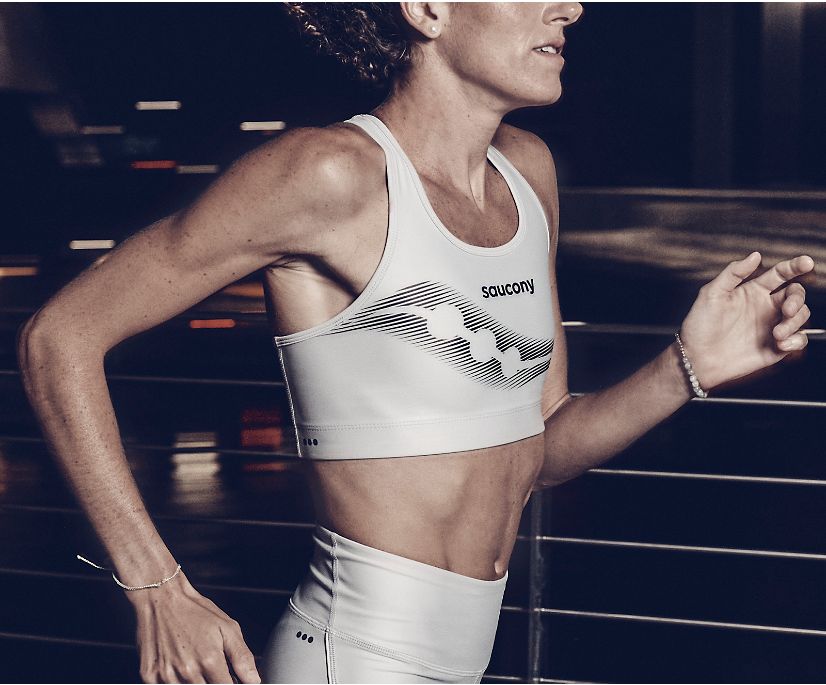 Saucony Endorphin Pro+ Skyrocket Bra Ženske Tops Bijele | U4684AZS