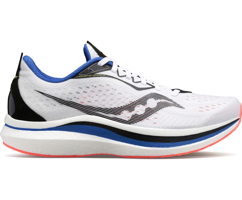 Saucony Endorphin Speed 2 Muške Running Patike Bijele Narančaste | 598K9TDG