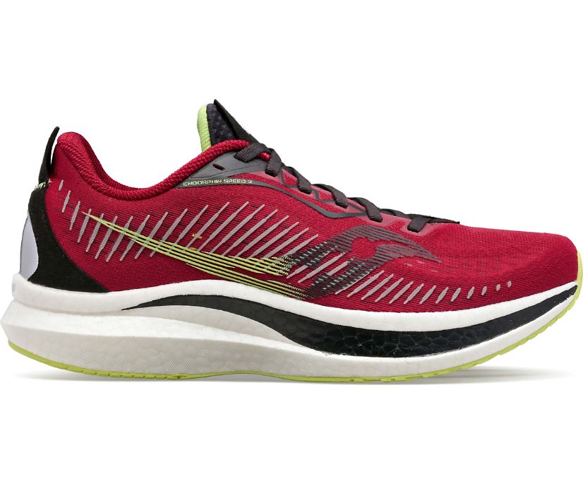 Saucony Endorphin Speed 2 Muške Running Patike Crvene Svijetlo Zelene | 81NVB0HJ