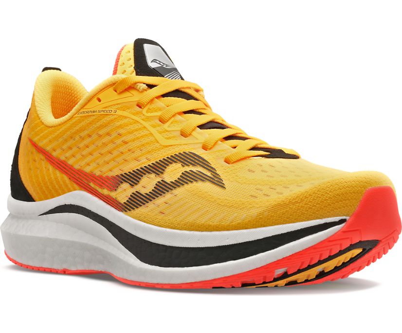 Saucony Endorphin Speed 2 Muške Running Patike Zlatne Crvene | IMIGQVNN