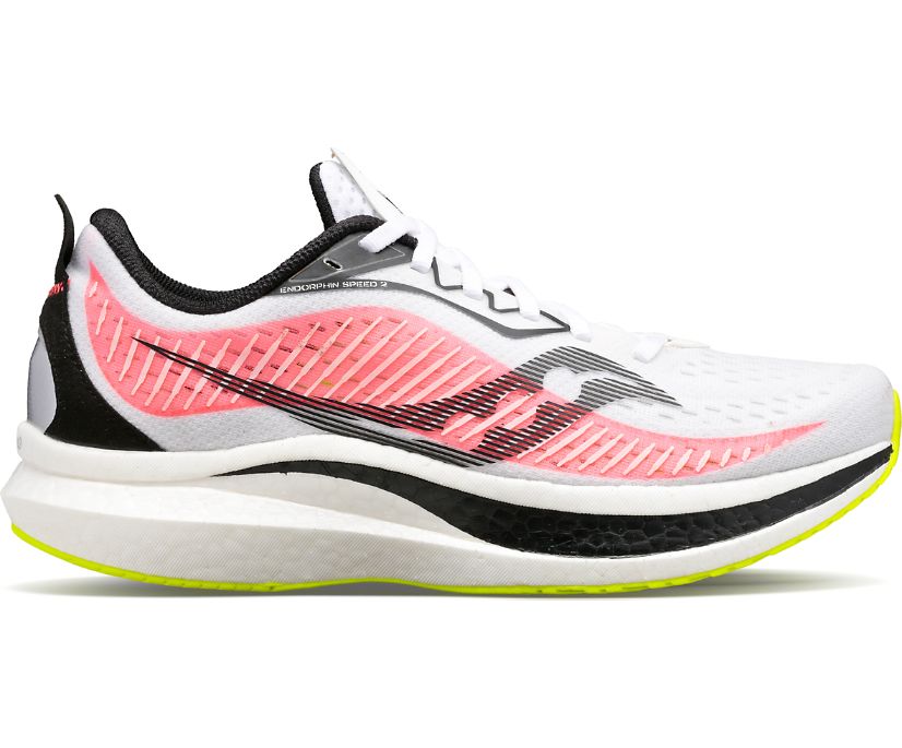 Saucony Endorphin Speed 2 Muške Running Patike Bijele Crvene | KLNKTLHF