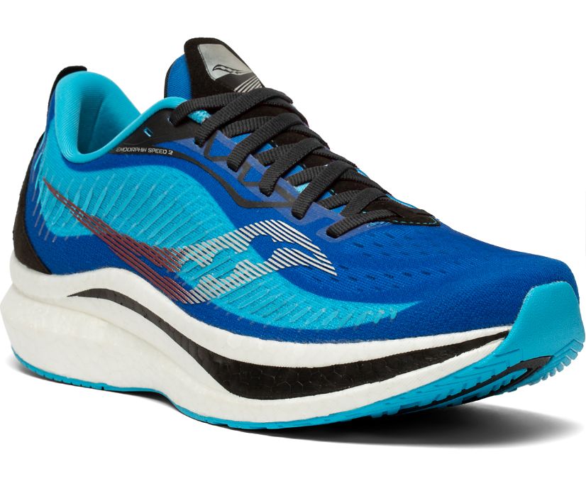 Saucony Endorphin Speed 2 Muške Running Patike Kraljevska Plava Crne | W5AKEMQZ