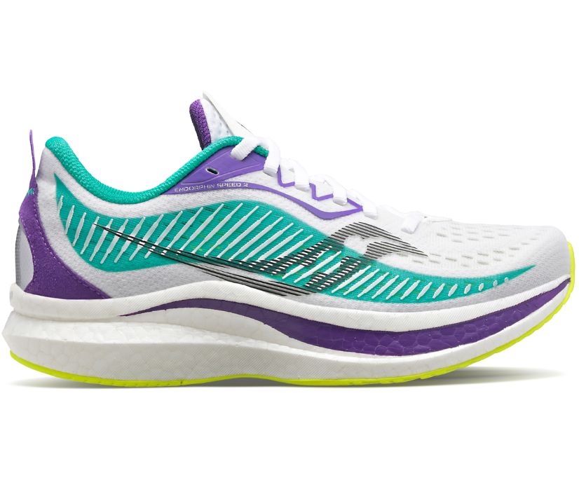 Saucony Endorphin Speed 2 Ženske Running Patike Bijele Zelene | 4NAJMY2L