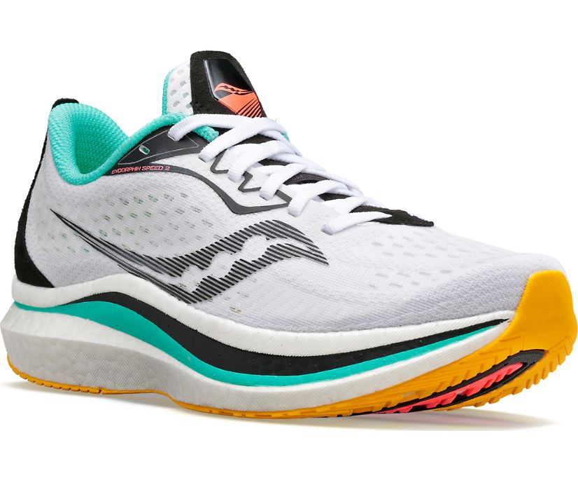 Saucony Endorphin Speed 2 Ženske Running Patike Bijele Narančaste | TJWOC0Z1