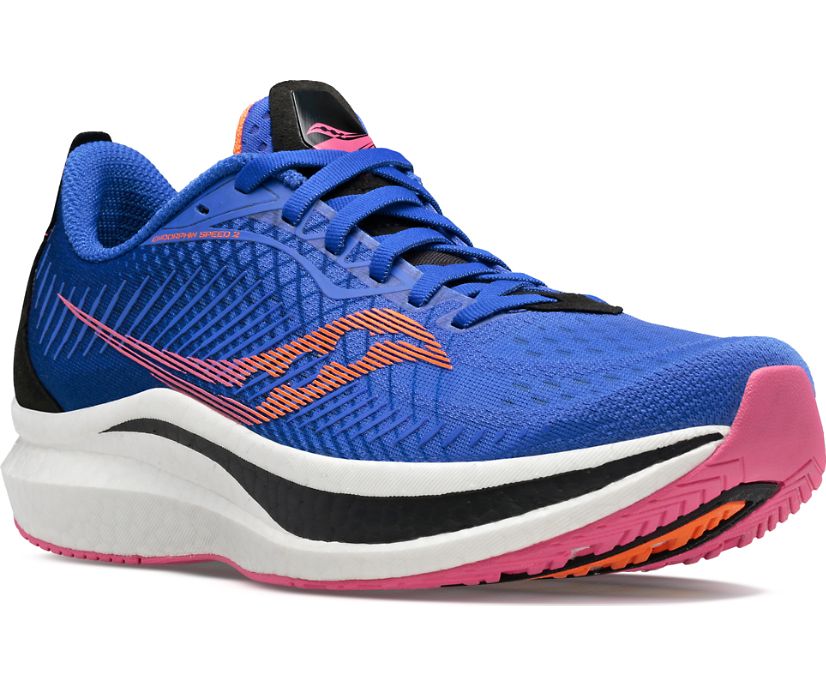 Saucony Endorphin Speed 2 Ženske Running Patike Plave Narančaste | XNYFT0K4