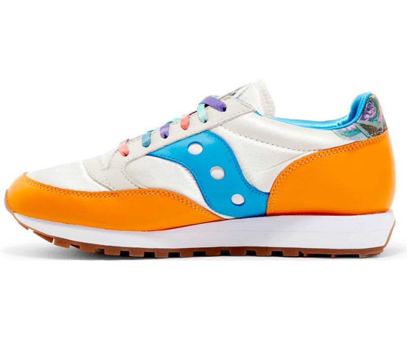 Saucony Fiona Jazz 81 Muške Cipele Bijele Narančaste | 5V9Z6X13