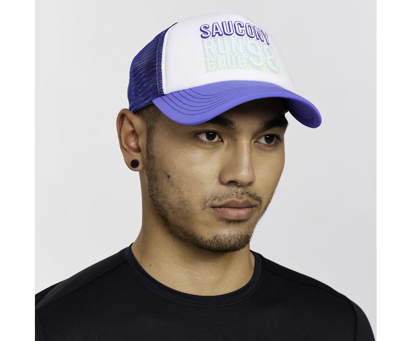 Saucony Foamie Trucker Hat Muške Šeširi Plave | 8ZIEZ7Q4