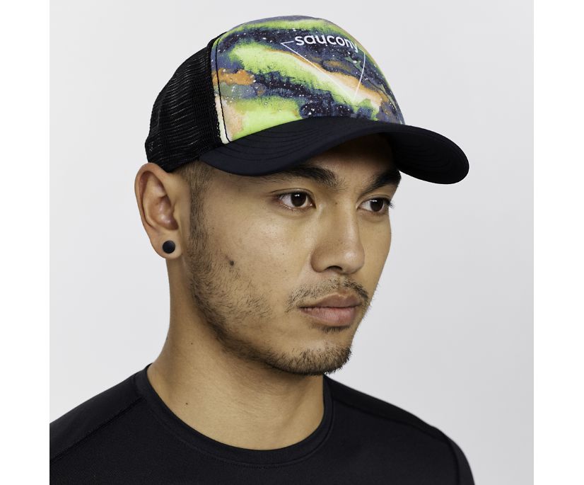 Saucony Foamie Trucker Hat Muške Šeširi Crne | T6EOR1EU