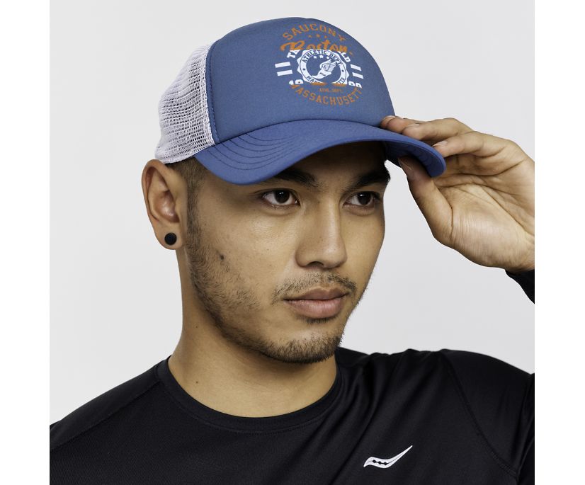 Saucony Foamie Trucker Hat Muške Šeširi Tamnoplave | W1HEIBY7