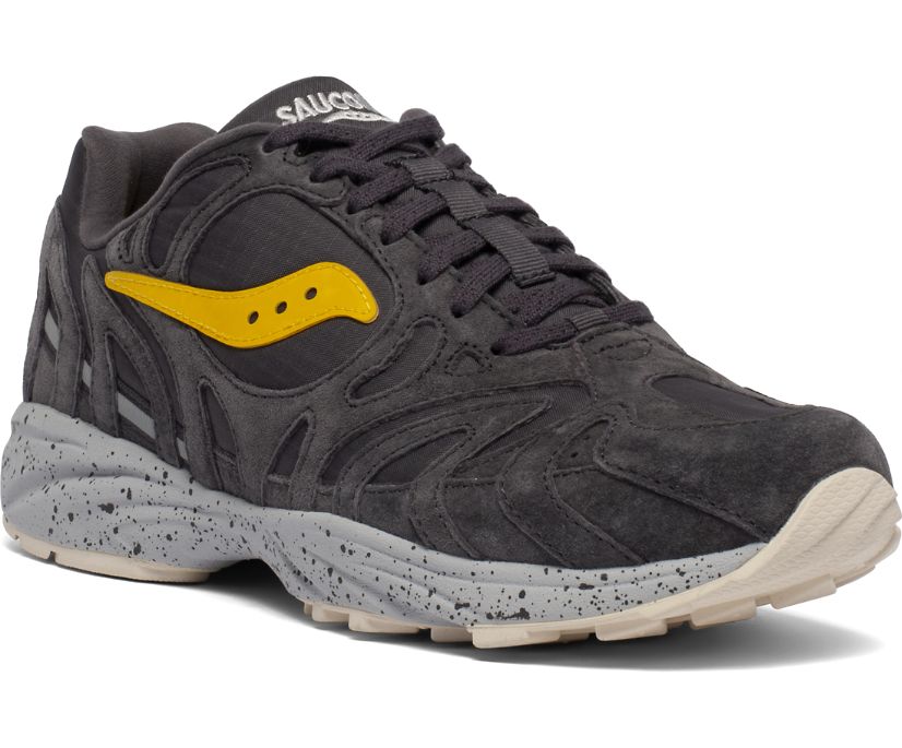 Saucony Grid Azura 2000 Muške Cipele Crne Sive Žute | MP2NMV7N