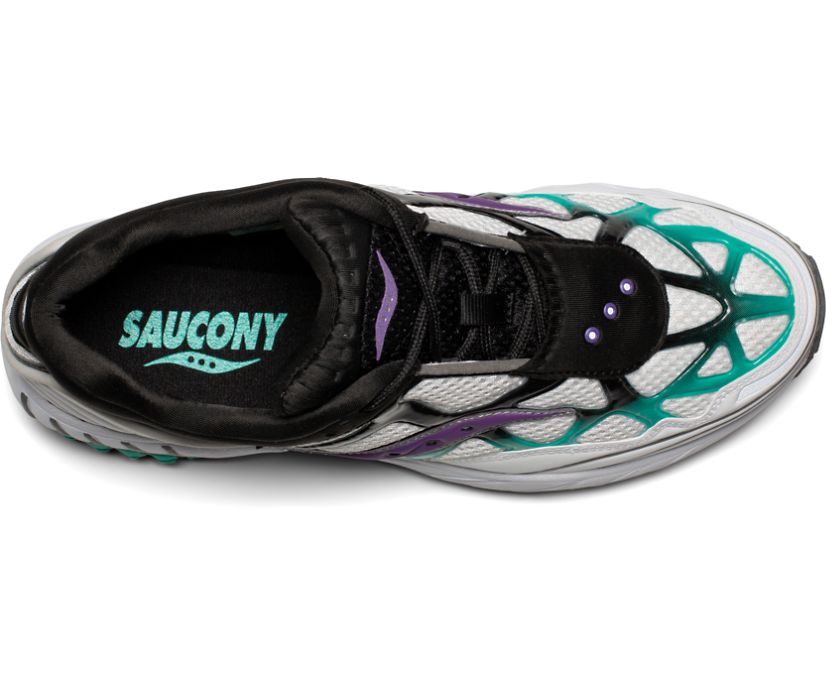 Saucony Grid Web Into the Void Muške Cipele Bijele Crne Ljubičaste | 6X0BOON4