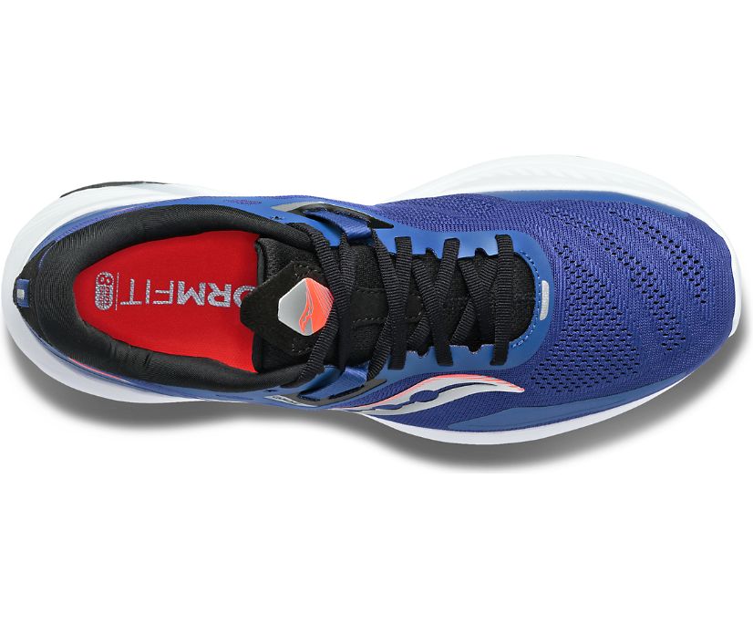 Saucony Guide 15 Wide Muške Running Patike Plave Crne | IEOFEMXU