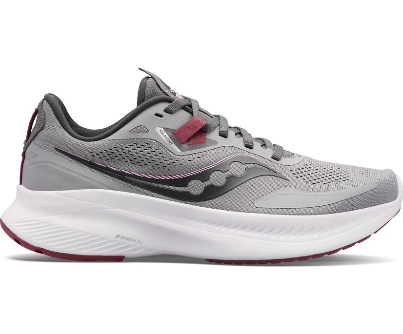 Saucony Guide 15 Wide Ženske Running Patike Sive Bordo | EVFOMLDM