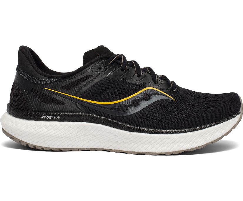 Saucony Hurricane 23 Wide Muške Cipele Crne Zlatne | 2ZPG1L4T