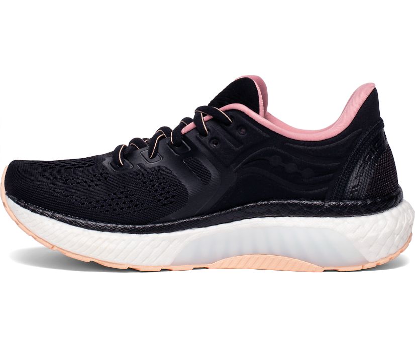 Saucony Hurricane 23 Wide Ženske Cipele Crne Roze | V29SVJAR