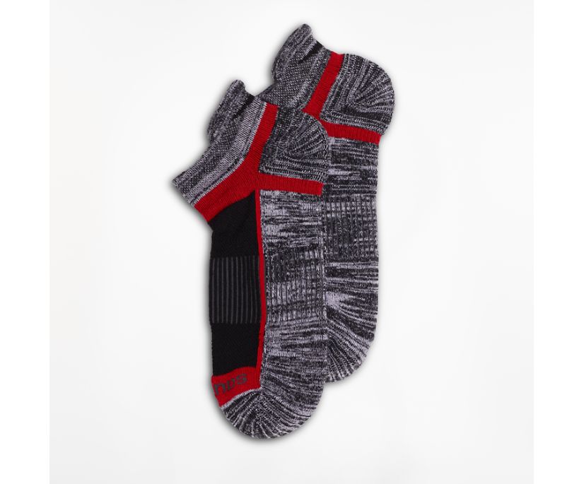 Saucony Inferno No Show Tab 3-Pack Socks Ženske Čarape Crne Sive | 7KD854SU