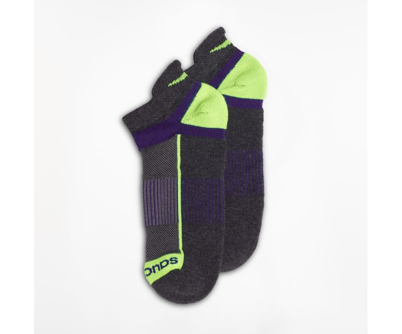 Saucony Inferno No Show Tab 3-Pack Socks Muške Čarape Tamno Sive | IKIW7PWN