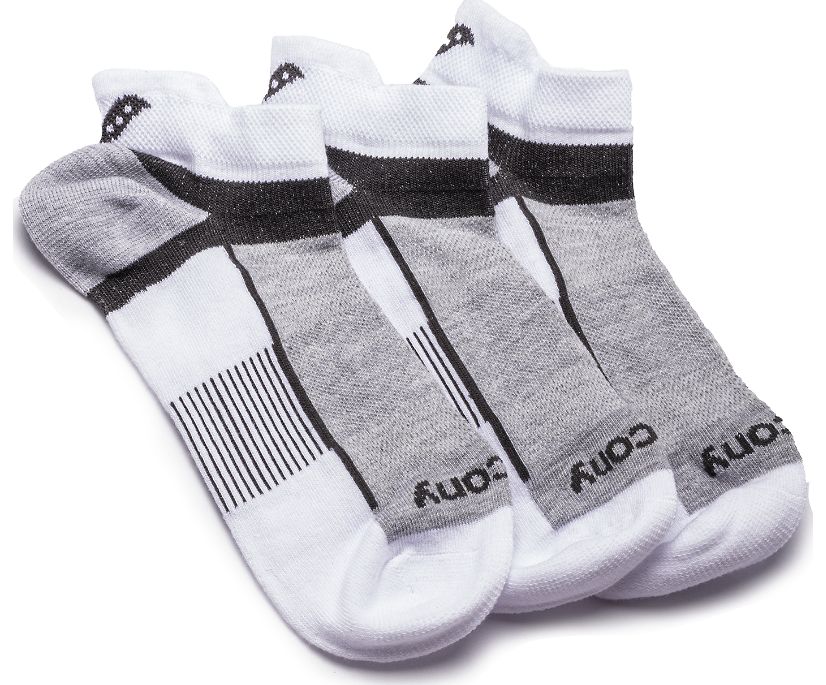 Saucony Inferno Quarter 3-Pack Socks Muške Čarape Bijele | KCF6XZF1