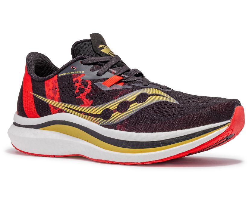 Saucony Kellen Endorphin Pro 2 Muške Running Patike Crne Crvene | EPBESVCJ