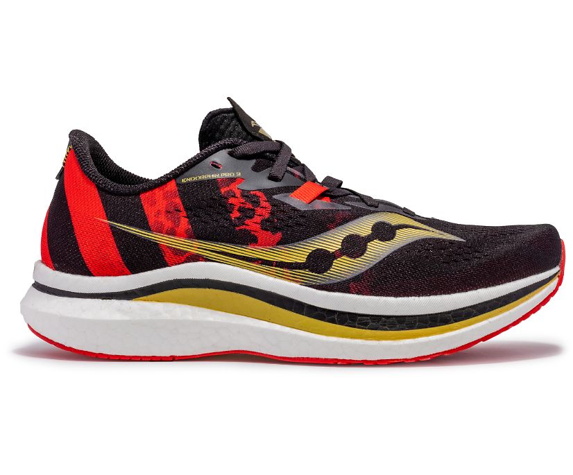 Saucony Kellen Endorphin Pro 2 Muške Running Patike Crne Crvene | EPBESVCJ