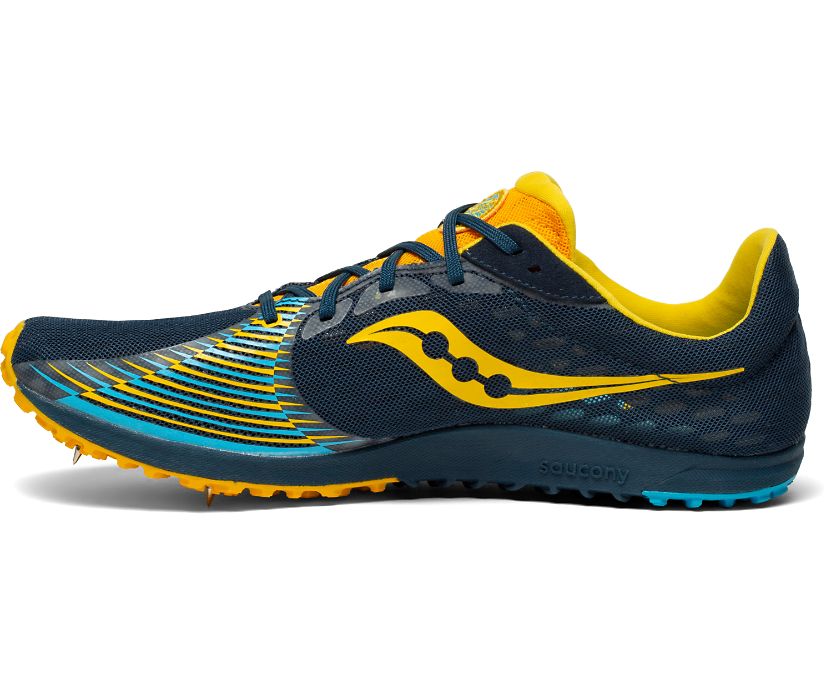 Saucony Kilkenny XC9 Flat Muške Running Patike Ljubičaste Žute | VI3L8F9R