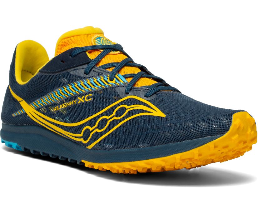 Saucony Kilkenny XC9 Flat Muške Running Patike Ljubičaste Žute | VI3L8F9R