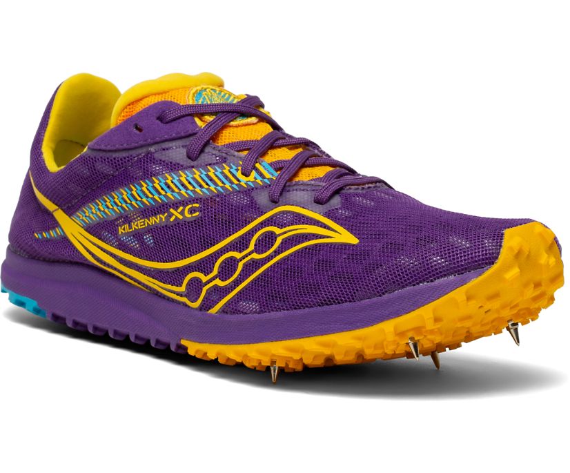 Saucony Kilkenny XC9 Spike Ženske Running Patike Ljubičaste Žute | Q3BYT0Q1