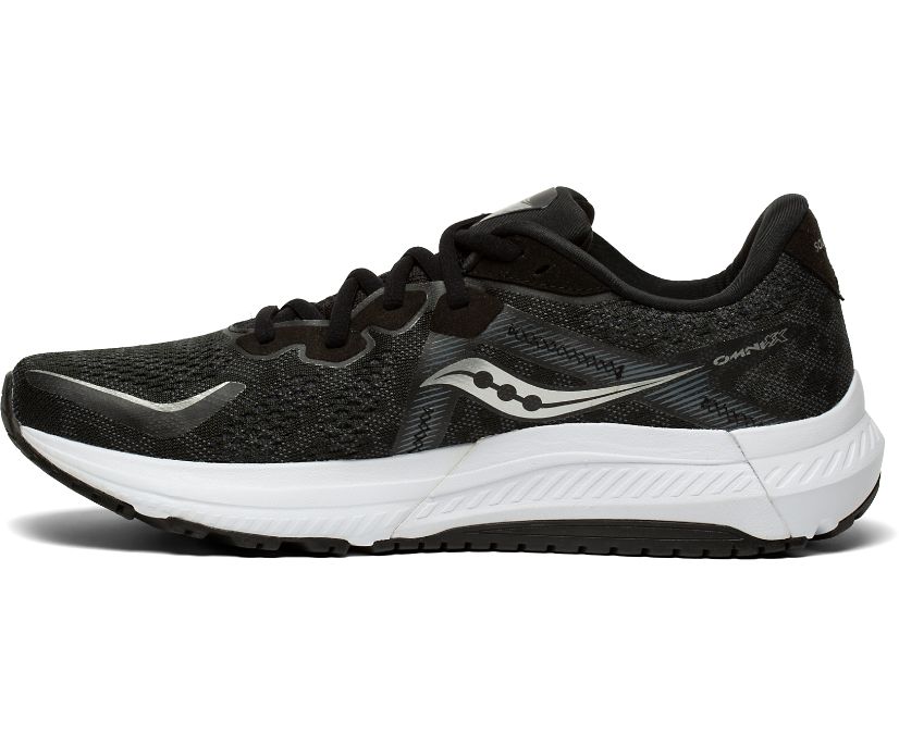 Saucony Omni 20 Wide Muške Running Patike Crne Bijele | B7R50A27