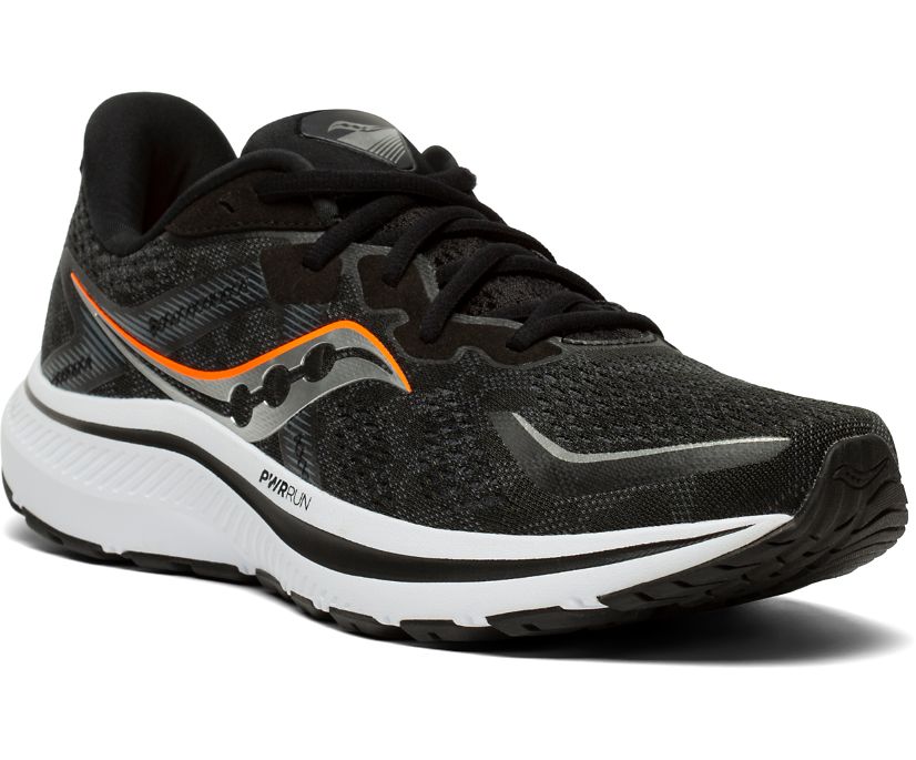 Saucony Omni 20 Wide Muške Running Patike Crne Bijele | B7R50A27