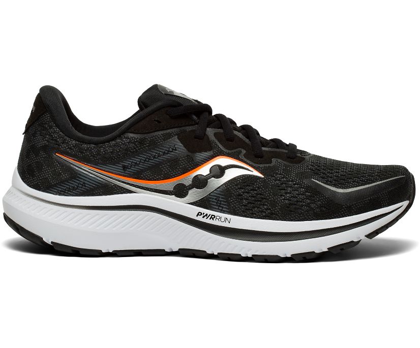 Saucony Omni 20 Wide Muške Running Patike Crne Bijele | B7R50A27