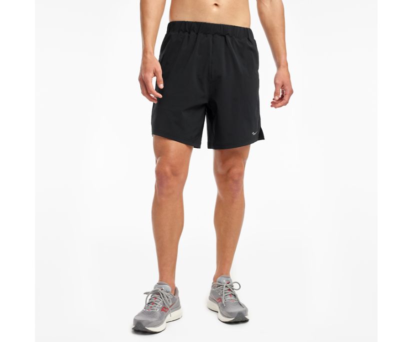 Saucony Outpace 7\' Short Muške Hlače Crne | IH1YGVG1