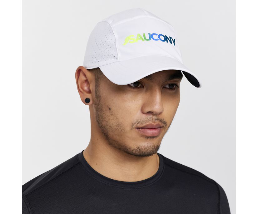 Saucony Outpace Hat Muške Šeširi Bijele | CIUK8D40